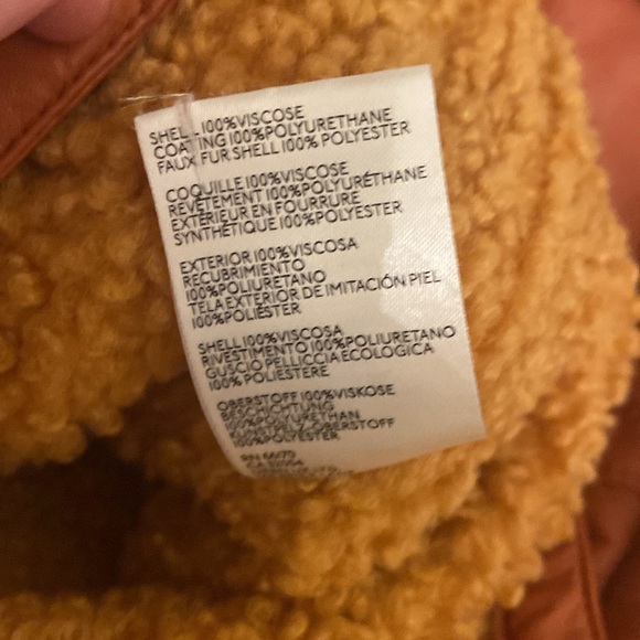 Free People We the Free Kaja Bonded Vegan Jacket Shearling Sz XS - Picture 5 of 5